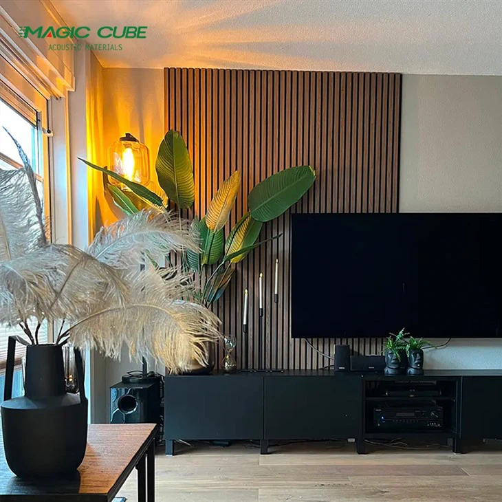 Soundproof Wood Slat Acoustic Panel